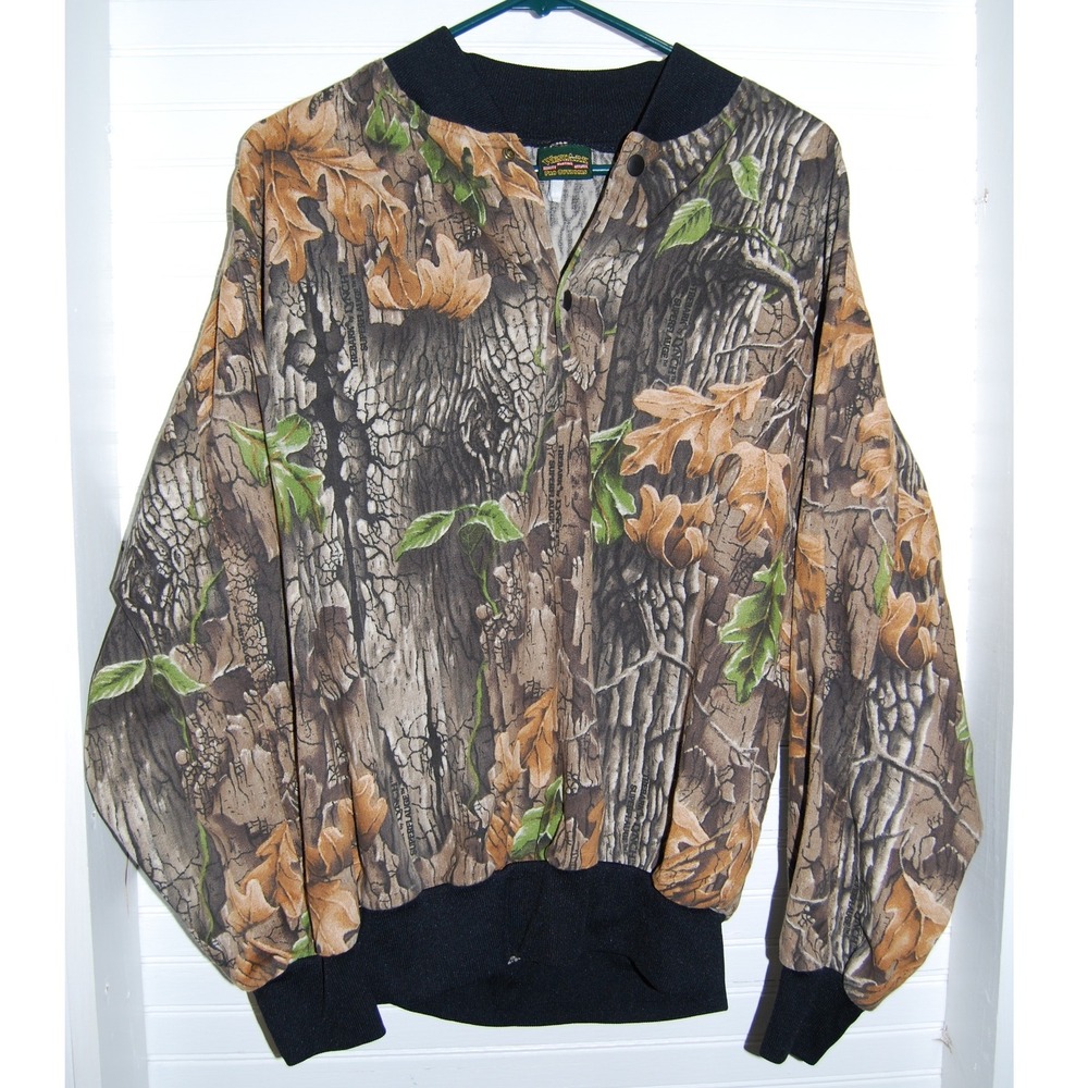 Vintage Camo Jacket Mens S Trebark Lynch Camo Pullover Westark 90s Hunting